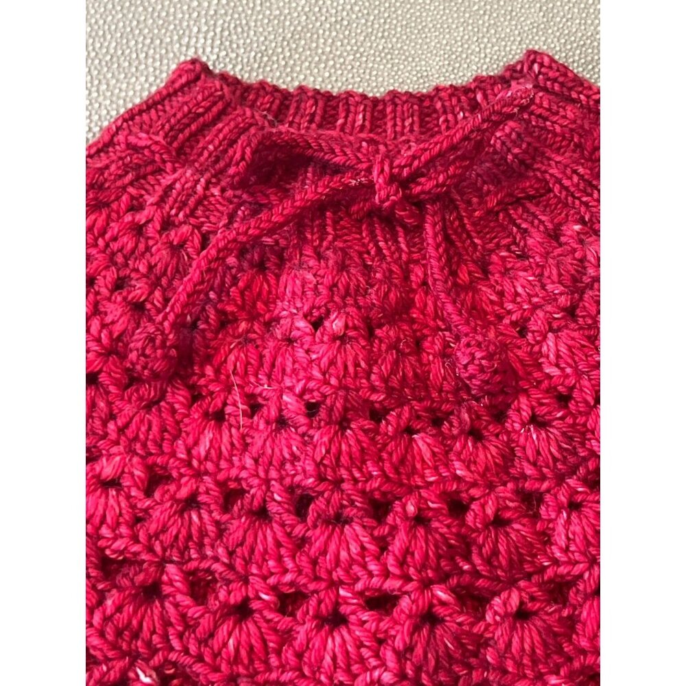 Misha &amp; Puff Berry Crochet Skirt 12/18 EUC